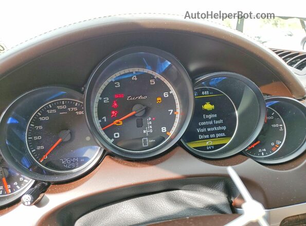 WP1AC2A27GLA88558 2016 PORSCHE CAYENNE Charcoal Widok zestawu wskaźników