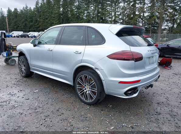 WP1AD2A25JLA80575 2018 PORSCHE CAYENNE Серебряный Задняя левая четверть