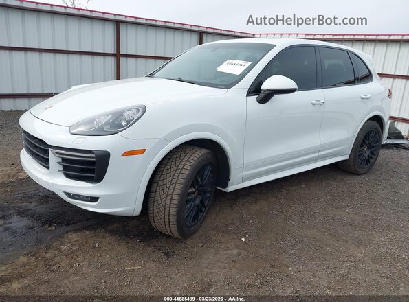 WP1AD2A26HLA82801 2017 PORSCHE CAYENNE White წინა მარცხენა ხედი სამი მეოთხედიდან