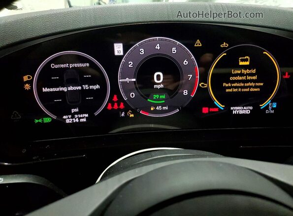 WP1AE2AY5SDA16968 2025 PORSCHE CAYENNE Charcoal ხელსაწყოთა პანელის ხედი