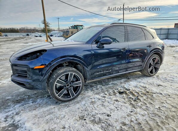 WP1AH2AY3NDA46143 2022 PORSCHE CAYENNE Синий Передняя левая четверть