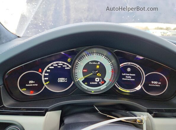 WP1AH2AY3NDA46143 2022 PORSCHE CAYENNE Синий Вид щитка приборов