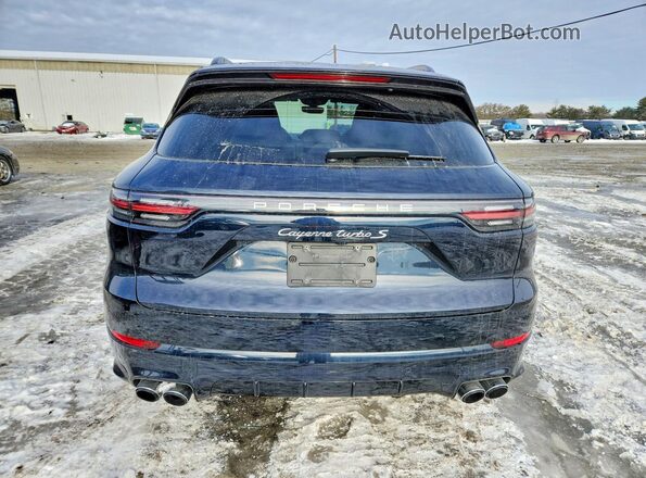 WP1AH2AY3NDA46143 2022 PORSCHE CAYENNE Синий Вид сзади