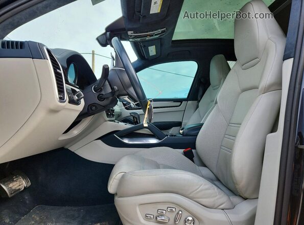 WP1AH2AY3NDA46143 2022 PORSCHE CAYENNE Синий Вид салона спереди