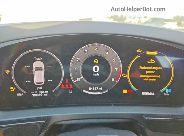 WP1AL2AY8SDA19367 2025 PORSCHE CAYENNE White ხელსაწყოთა პანელის ხედი