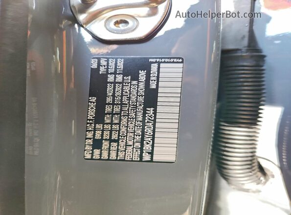 WP1BK2AY6RDA72344 2024 PORSCHE CAYENNE Серый Панорамный вид салона 360°