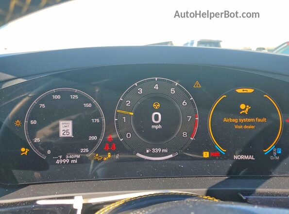 WP1BK2AYXSDA49364 2025 PORSCHE CAYENNE Белый Вид щитка приборов