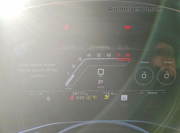 WU1ARBF11ND010576 2022 AUDI RS Синий Вид щитка приборов