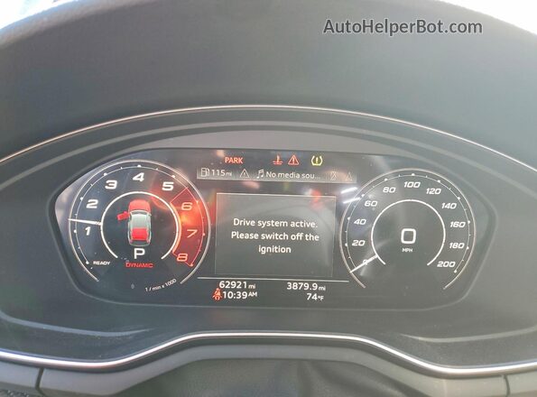 WUAAWCF5XMA904531 2021 AUDI RS5 Черный Вид щитка приборов