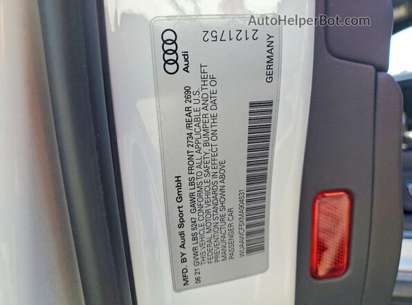 WUAAWCF5XMA904531 2021 AUDI RS5 Черный Вид подкапотного пространства