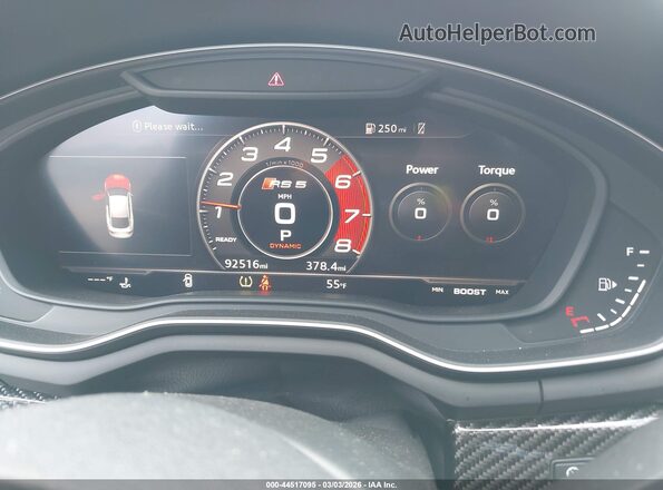 WUABWCF50KA906547 2019 AUDI RS5 Black Widok tylnych siedzeń