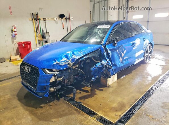 WUABWGFF3J1900451 2018 AUDI RS3 Blue Передня ліва чверть