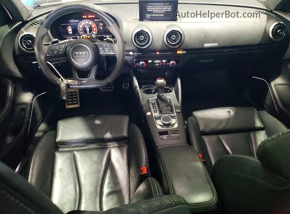 WUABWGFF3J1900451 2018 AUDI RS3 Blue Вид панелі приладів