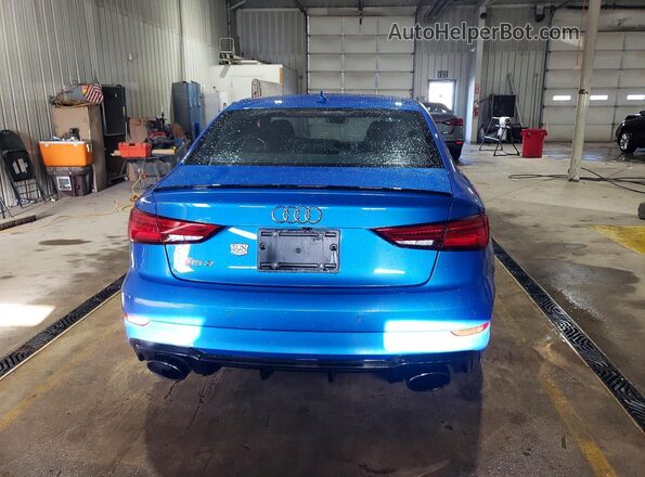 WUABWGFF3J1900451 2018 AUDI RS3 Blue Вид ззаду