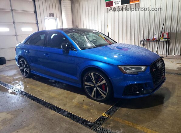 WUABWGFF3J1900451 2018 AUDI RS3 Blue Передня права чверть