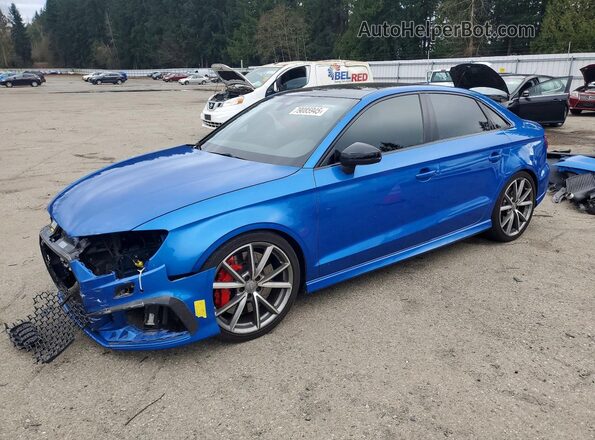 WUABWGFF3J1901938 2018 AUDI RS3 Синий Передняя левая четверть
