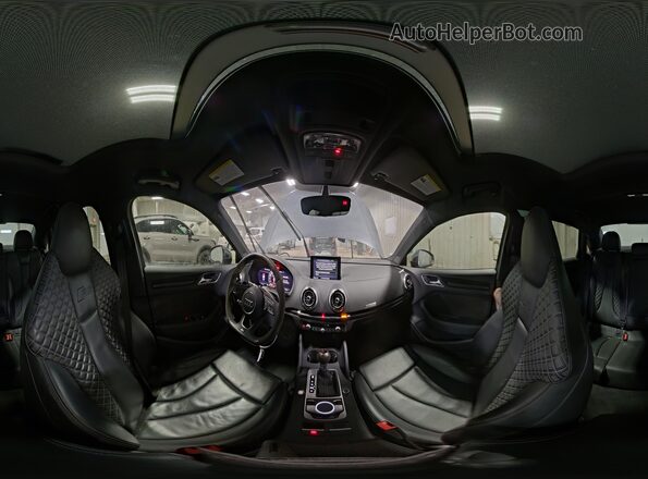 WUABWGFF7KA907596 2019 AUDI RS3 Gray VIN კოდის სტიკერის ხედი