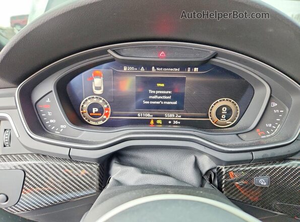 WUACWCF54KA904062 2019 AUDI RS5 Серый Вид щитка приборов