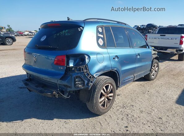 WVGAV7AX2HK036942 2017 VOLKSWAGEN TIGUAN Синий Задняя правая четверть