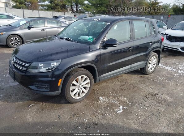 WVGAV7AX2JK001596 2018 VOLKSWAGEN TIGUAN Черный Передняя левая четверть