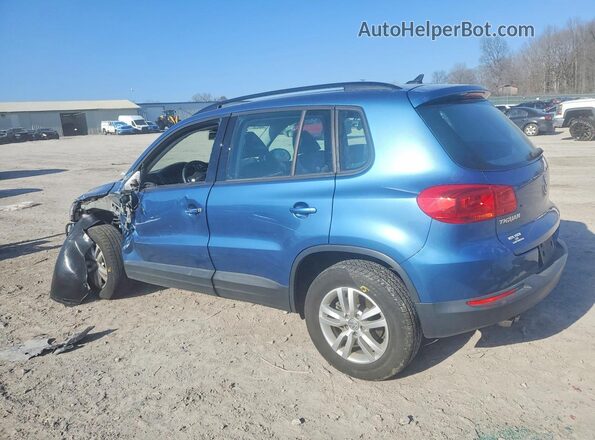 WVGAV7AX5HK021514 2017 VOLKSWAGEN TIGUAN Синий Задняя левая четверть