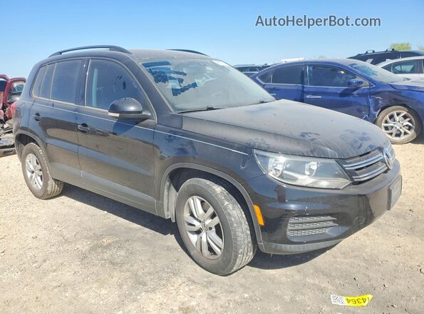 WVGAV7AX8HK033902 2017 VOLKSWAGEN TIGUAN Черный Передняя правая четверть