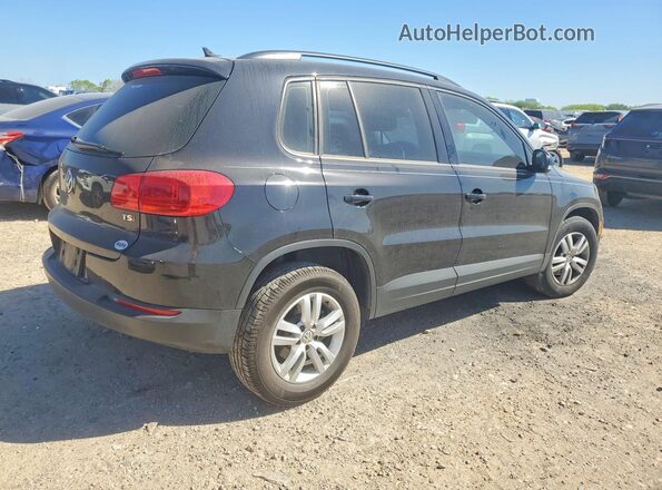 WVGAV7AX8HK033902 2017 VOLKSWAGEN TIGUAN Черный Задняя правая четверть
