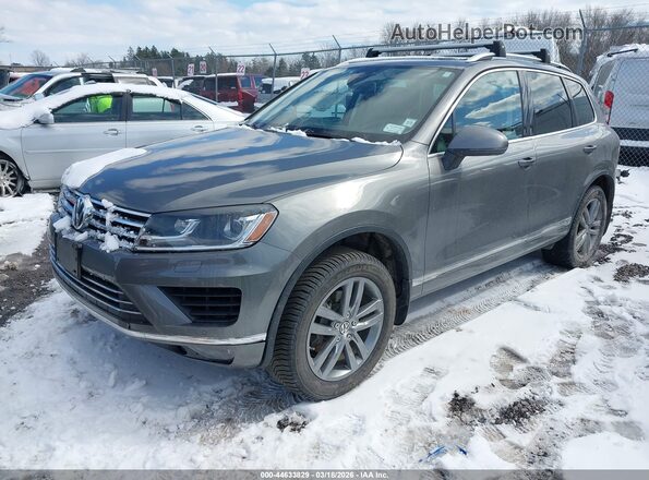 WVGEF9BP5GD012310 2016 VOLKSWAGEN TOUAREG Серый Передняя левая четверть