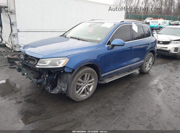 WVGEF9BP9GD003397 2016 VOLKSWAGEN TOUAREG Синий Передняя левая четверть