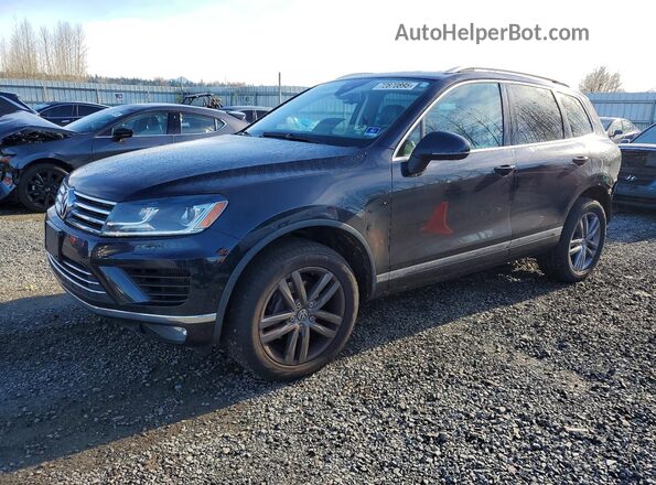 WVGEP9BP2GD001536 2016 VOLKSWAGEN TOUAREG Черный Передняя левая четверть