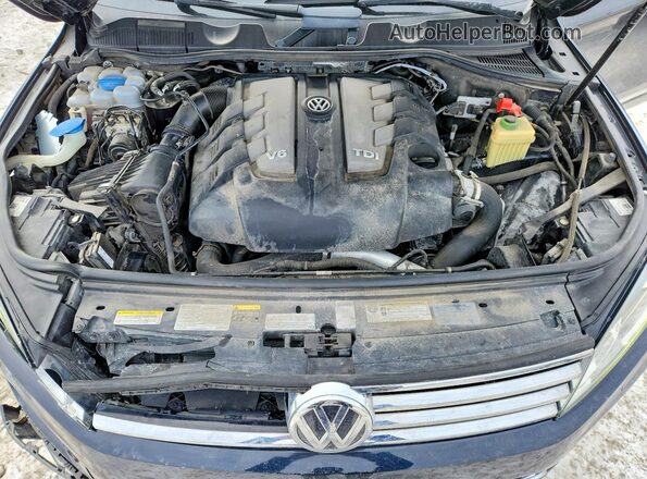 WVGEP9BP5GD005967 2016 VOLKSWAGEN TOUAREG Синий Вид подкапотного пространства