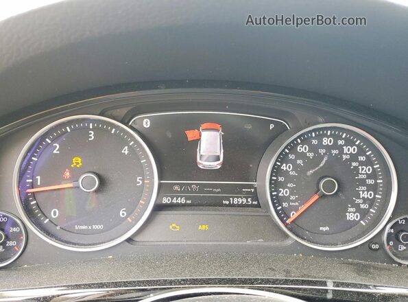 WVGEP9BP6GD002883 2016 VOLKSWAGEN TOUAREG Белый Вид подкапотного пространства
