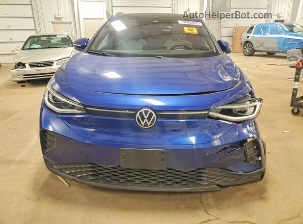 WVGGNPE28NP047290 2022 VOLKSWAGEN ID.4 Blue Widok z przodu
