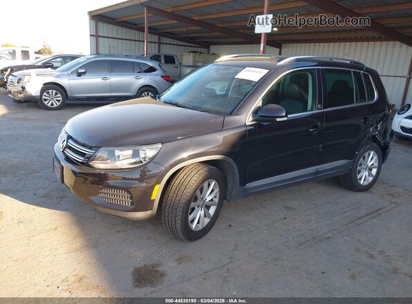 WVGSV7AX9HK021438 2017 VOLKSWAGEN TIGUAN Black Առջևի ձախ երեք քառորդ տեսարան