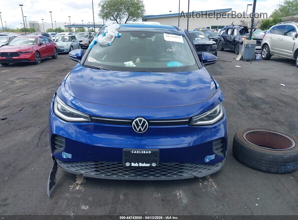 WVGTMPE23MP037735 2021 VOLKSWAGEN ID.4 Синий Вид задней части салона
