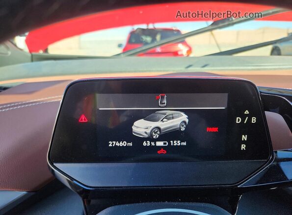 WVGUNPE20NP071764 2022 VOLKSWAGEN ID.4 Red Вид щитка приладів