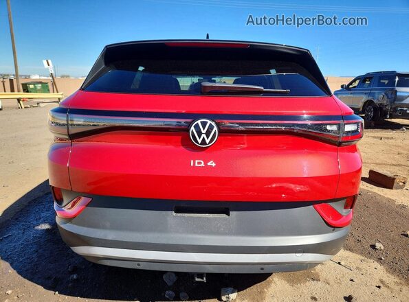 WVGUNPE20NP071764 2022 VOLKSWAGEN ID.4 Red Вид ззаду