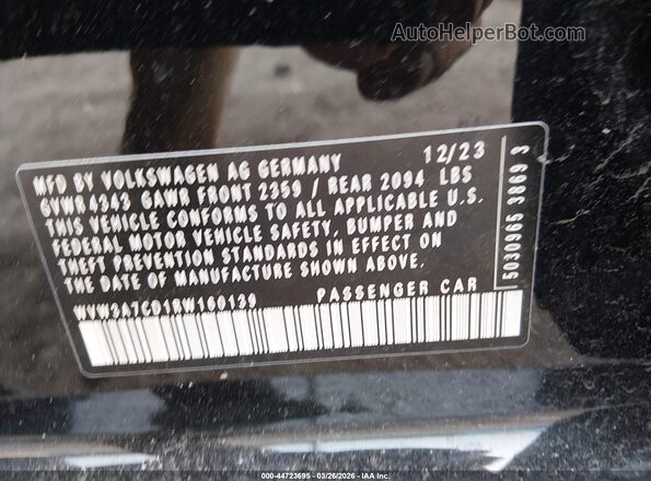 WVW3A7CD1RW160139 2024 VOLKSWAGEN GOLF Black Вид підкапотного простору