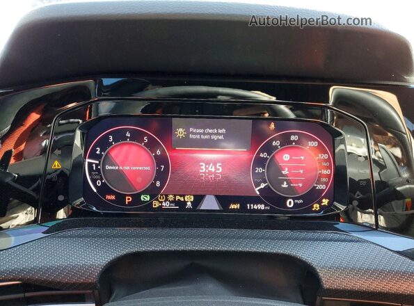 WVWEB7CD6RW212340 2024 VOLKSWAGEN GOLF Black Вид щитка приладів