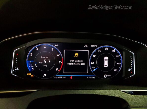 WVWHR7AN3LE018821 2020 VOLKSWAGEN ARTEON Серебряный Вид щитка приборов