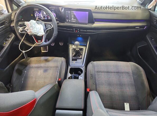 WVWS87CDXNW221053 2022 VOLKSWAGEN GTI White წინა პანელის ხედი