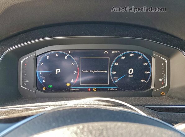 WVWTR7AN2LE015757 2020 VOLKSWAGEN ARTEON Серебряный Вид щитка приборов