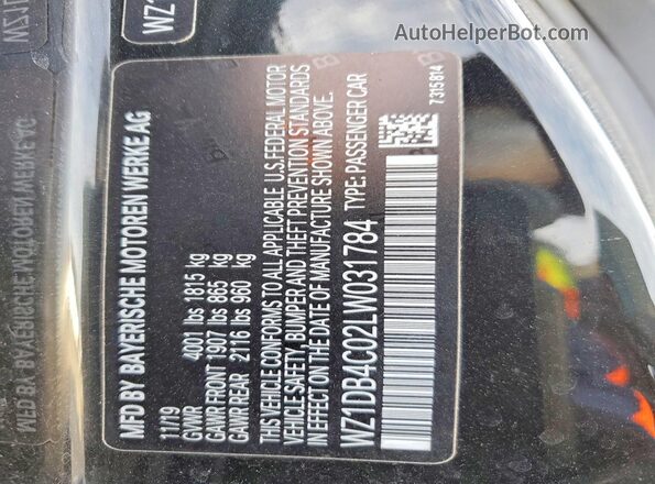 WZ1DB4C02LW031784 2020 TOYOTA GR Black Widok komory silnika