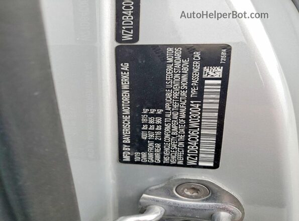 WZ1DB4C06LW030041 2020 TOYOTA GR Серебряный Вид подкапотного пространства