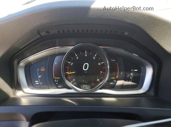 YV140MEK4G1291863 2016 VOLVO V60 Серебряный Вид щитка приборов