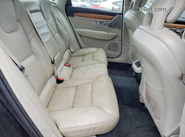 YV1A22ML5H1001644 2017 VOLVO S90 Black უკანა სავარძლების ხედი