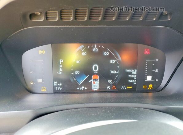 YV4102CK2K1426991 2019 VOLVO XC90 Black ხელსაწყოთა პანელის ხედი