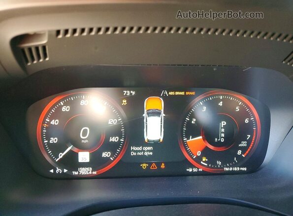 YV4102DM2L1508074 2020 VOLVO XC60 Черный Вид щитка приборов