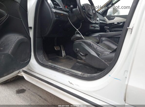 YV4102KM1J1346521 2018 VOLVO XC90 White Widok zestawu wskaźników