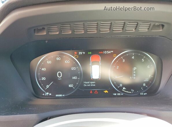 YV4102PK5L1601472 2020 VOLVO XC90 Черный Вид щитка приборов